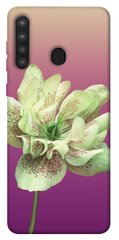 Чехол для Samsung Galaxy A21 PandaPrint Розовый пурпур цветы