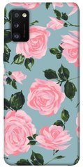 Чехол для Samsung Galaxy A41 PandaPrint Розовый принт цветы