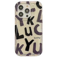 Чехол для iPhone 13 Pro Transparent Shockproof Case Lucky