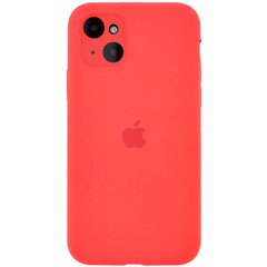 Чехол для Apple iPhone 14 Plus Silicone Full camera закрытый низ + защита камеры / Оранжевый / Pink citrus
