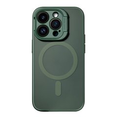 Чохол для iPhone 13 Pro HYBRID Case (Camera Stand) + підставка Green
