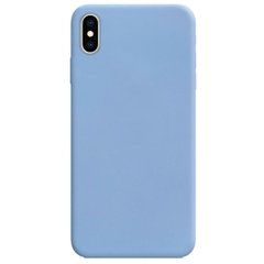 Силиконовый чехол Candy для Apple iPhone X / XS (5.8"") Голубой / Lilac Blue