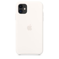 Чехол Apple silicone case for iPhone 11 White / белый