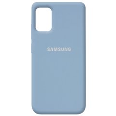 Чохол для Samsung Galaxy A31 (A315) Silicone Full блакитний з закритим низом і мікрофіброю