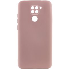 Чохол для Xiaomi Redmi Note 9 / Redmi 10X Silicone Full camera закритий низ + захист камери Рожевий / Pink Sand