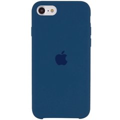 Чехол Silicone Case (AA) для Apple iPhone SE (2020) (Синий / Cosmos Blue)