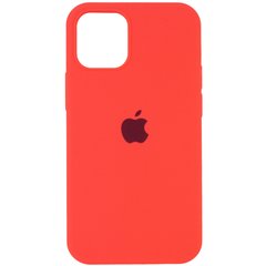 Чехол Silicone Case Full Protective (AA) для Apple iPhone 12 mini (5.4") (Арбузный / Watermelon red)