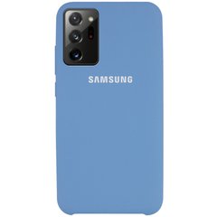 Чехол Silicone Cover (AAA) для Samsung Galaxy Note 20 Ultra (Синий / Denim Blue)