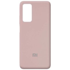 Чохол для Xiaomi Mi 10T / Mi 10T Pro Silicone Full (Рожевий / Pink Sand) з закритим низом і мікрофіброю