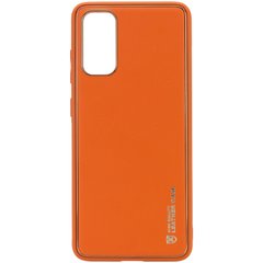 Кожаный чехол Xshield для Samsung Galaxy Note 20 (Оранжевый)