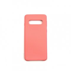 Накладка Silicone Cover for Samsung S10 Peach Pink