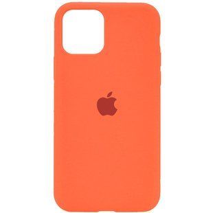 Чехол для Apple iPhone 11 Pro Max Silicone Full / закрытый низ / Оранжевый / Apricot
