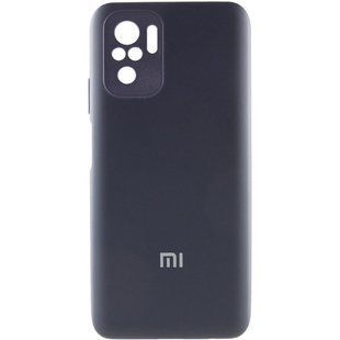 Чехол Silicone Cover Full Camera (AA) для Xiaomi Redmi Note 10 / Note 10s Темно-синий / Midnight blue