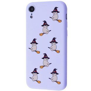 TPU чехол WAVE Fancy для Apple iPhone XR (6.1"") Bear on broom / Light purple