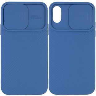 Чехол Camshield Square TPU со шторкой для камеры для Apple iPhone XR (6.1"") Синий
