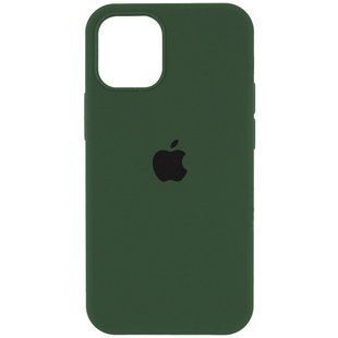 Чехол для Apple iPhone 13 Pro Silicone Case Full / закрытый низ Зеленый / Army green