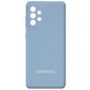 Чехол Silicone Cover Full Camera (AA) для Samsung Galaxy A53 5G Голубой / Lilac Blue