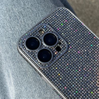 Чехол с блестками, стразами для iPhone 14 Pro Galaxy case Silver