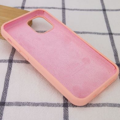 Чехол для Apple iPhone 14 Pro Max Silicone Case Full / закрытый низ Оранжевый / Grapefruit