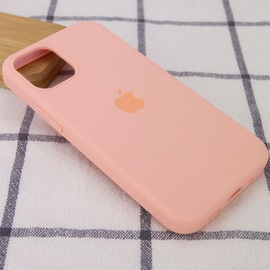 Чехол для Apple iPhone 14 Pro Max Silicone Case Full / закрытый низ Оранжевый / Grapefruit