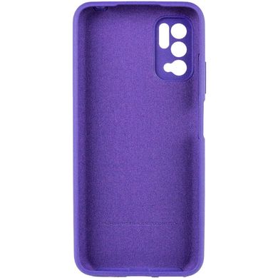 Чохол Silicone Cover Full Camera (AA) для Xiaomi Redmi Note 10 5G / Poco M3 Pro Фіолетовий / Purple