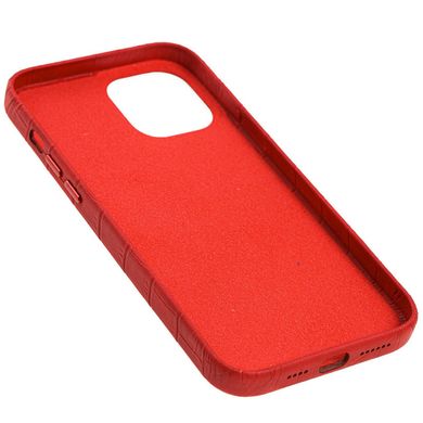 Шкіряний чохол Croco Leather для Apple iPhone 11 Pro (5.8") Red