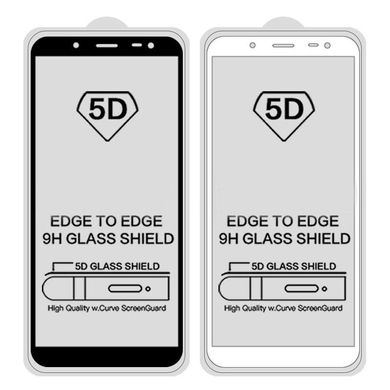 5D стекло для Samsung Galaxy J6 2018 Черное - Полный клей / Full Glue