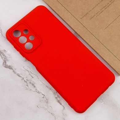 Чехол для Samsung Galaxy A23 4G Silicone Full camera закрытый низ + защита камеры Красный / Red