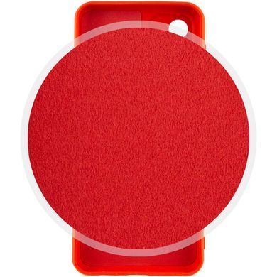 Чехол для Samsung Galaxy A23 4G Silicone Full camera закрытый низ + защита камеры Красный / Red