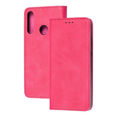 Чехол книжка для Huawei Y6p Black magnet розовый