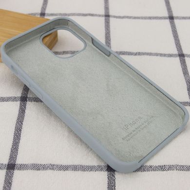 Чохол silicone case for iPhone 12 Pro / 12 (6.1") (Сірий / Mist Blue)