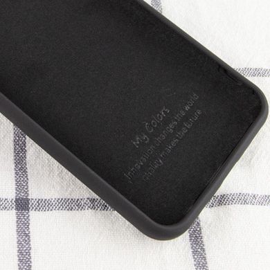Чехол для Xiaomi Mi 10T / Mi 10T Pro Silicone Full (Черный / Black) с закрытым низом и микрофиброй без лого