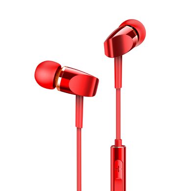 Навушники JOYROOM metal wired earphone JR-E209 / red