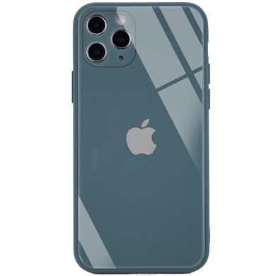 TPU + Glass чохол GLOSSY Logo Full camera (opp) для Apple iPhone 11 Pro Max (6.5") (Зелений)