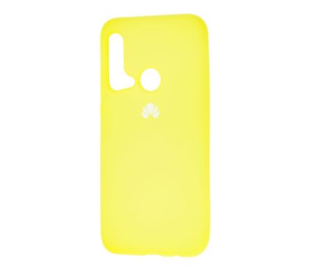 Чохол для Huawei Nova 5i Silicone Full лимонний