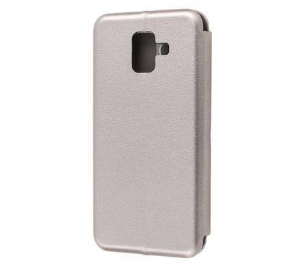 Чехол книжка Premium для Samsung Galaxy A6 2018 (A600) серый