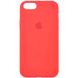 Чехол Apple silicone case for iPhone 7/8 с микрофиброй и закрытым низом Оранжевый / Pink citrus