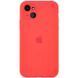 Чехол для Apple iPhone 14 Plus Silicone Full camera закрытый низ + защита камеры / Оранжевый / Pink citrus