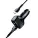 Адаптер автомобильный HOCO Micro USB Cable Leader Z36 |2USB, 2.4A| black