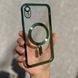 Чохол для iPhone XR Shining Case with Magsafe + скло на камеру Dark green