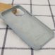 Чехол silicone case for iPhone 12 Pro / 12 (6.1") (Серый / Mist Blue)