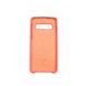 Накладка Silicone Cover for Samsung S10 Peach Pink
