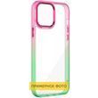 Чехол TPU+PC Fresh sip series для Samsung Galaxy M53 5G Салатовый / Розовый