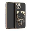 Чехол для iPhone 14 Pro Max Hello Kitty + зеркало Black