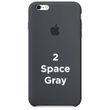 Чохол silicone case for iPhone 6 / 6s Space Gray / темно - сірий