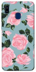 Чохол для Samsung Galaxy A20 / A30 PandaPrint Рожевий принт квіти