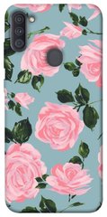 Чохол для Samsung Galaxy A11 PandaPrint Рожевий принт квіти