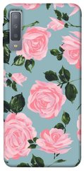 Чехол для Samsung A750 Galaxy A7 (2018) PandaPrint Розовый принт цветы