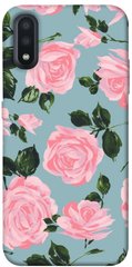 Чехол для Samsung Galaxy A01 PandaPrint Розовый принт цветы