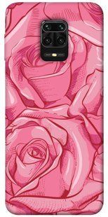 Чехол для Xiaomi Redmi Note 9s / Note 9 Pro / Note 9 Pro Max Розы карандашом цветы